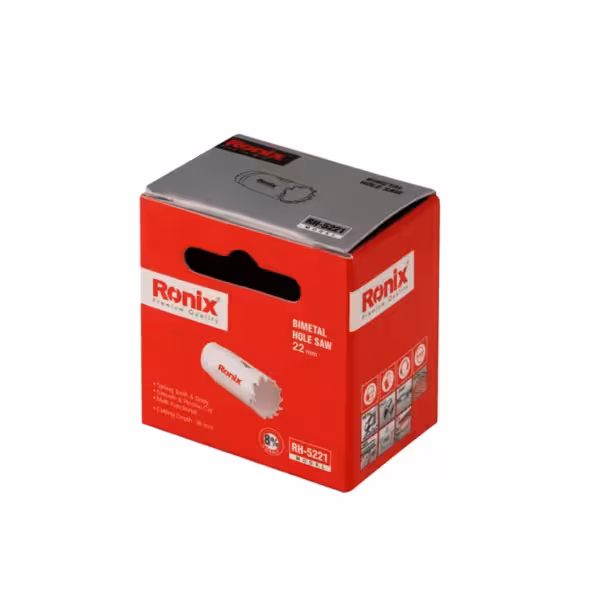 مته گردبر بایمتال سایز 22 میلی متر رونیکس کد 5221