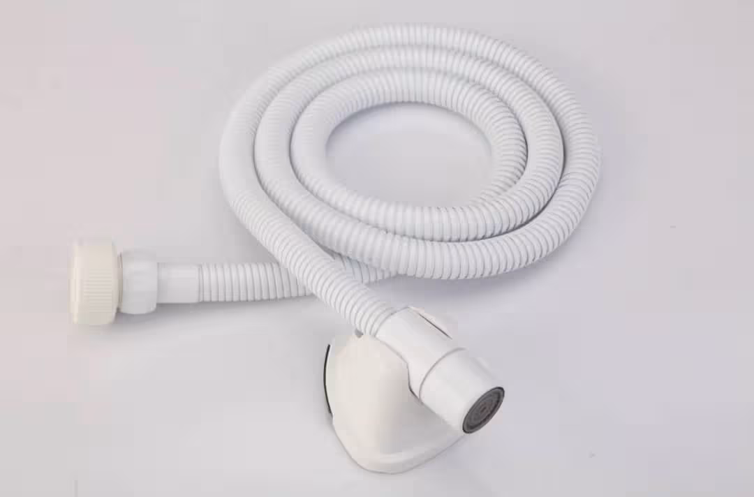 شلنگ توالت برنجی سفید