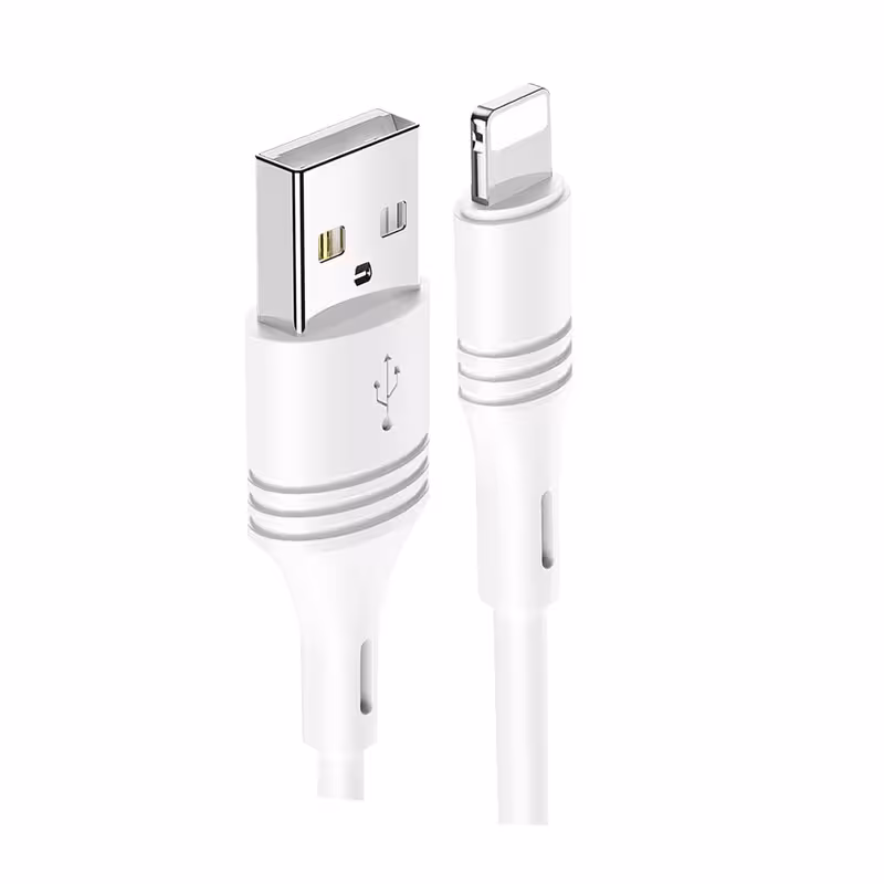 کابل تبدیل USB به لایتنینگ بروفون مدل BX43 طول 1 متر