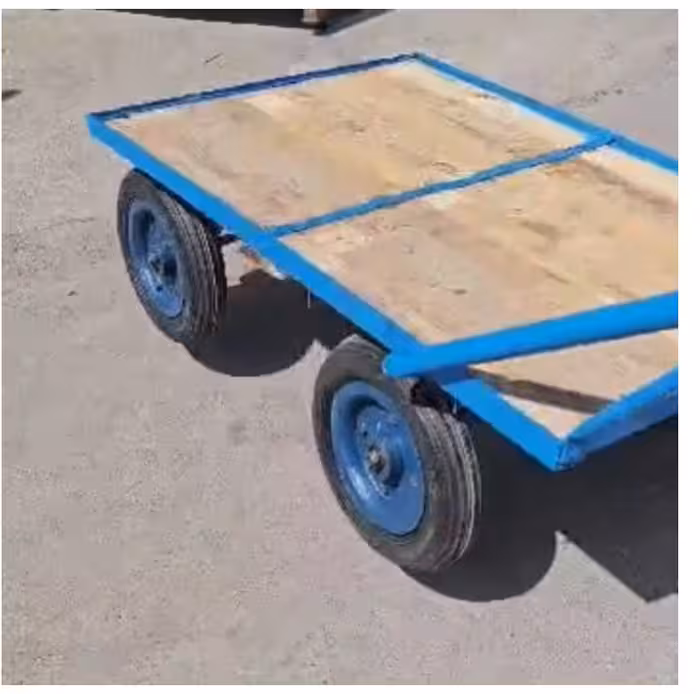 گاری سنتی فوق سنگین طرح کاشان با چرخ فرغونی