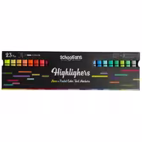 ماژیک هایلایتر 23 رنگ اسکول فنس مدل BLACK EDITION
