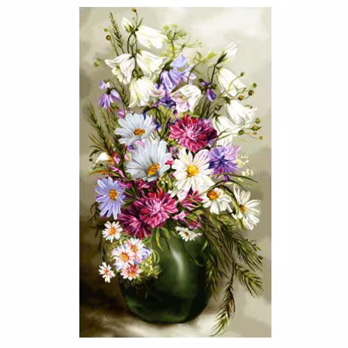 طرح گل وگلدان کد 25241