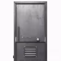 درب آهنی انباری طوسی تیره با دریچه تهویه پایین کد 30170