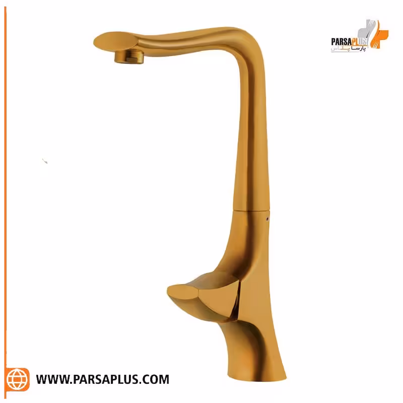 شیر آشپزخانه دوان مدل پاژ طلایی مات
