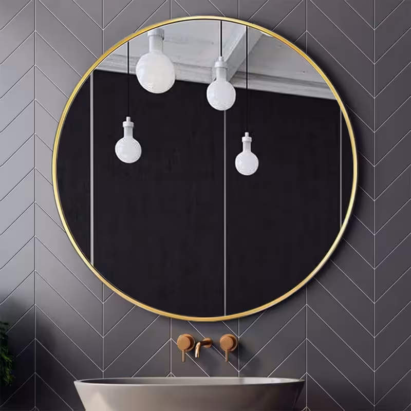 آینه مدل گرد فلزی طرح ظریف کد F-70