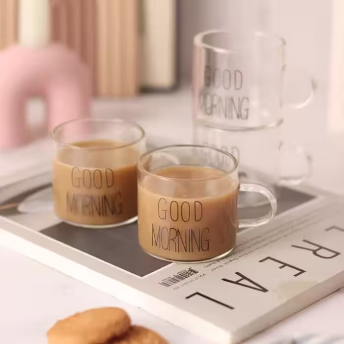 قهوه خوری پیرکس گودمورنینگ بسته 2عددی