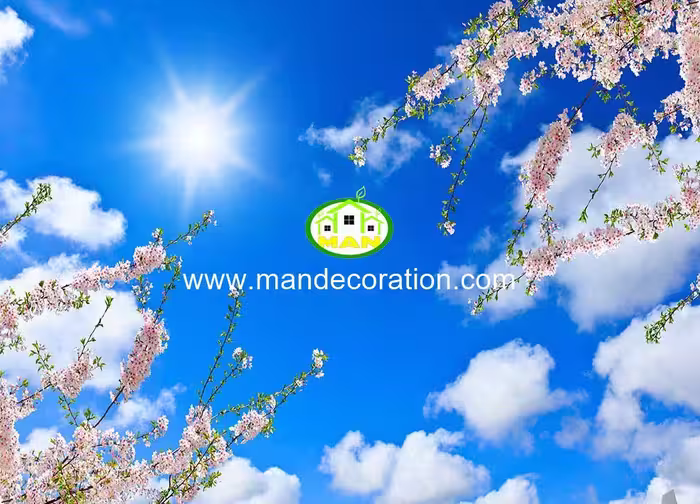 آسمان مجازی آسمان آبی شکوفه کد 13391