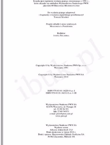 خرید و دانلود نسخه کامل کتاب Analiza część 1 Elementy