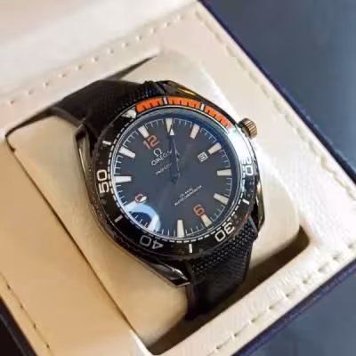 ساعت مچی مردانه برند امگا بند برزنت کد 1265