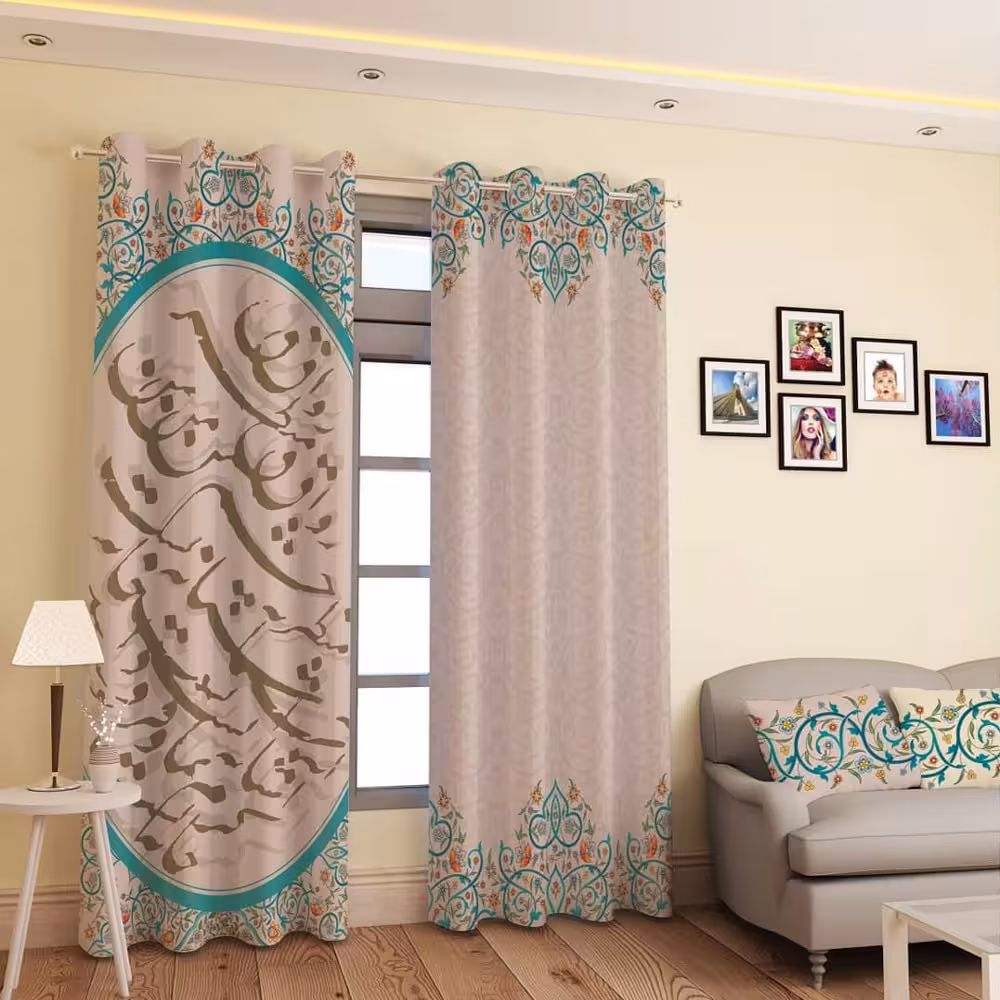 پرده پانچی کد 579 (طرح خوشنویسی)