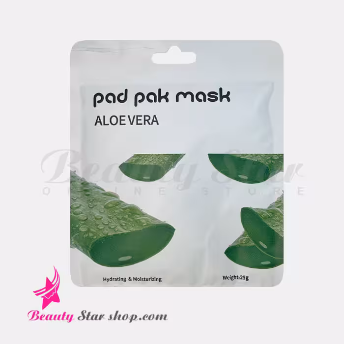 ماسک ورقه ای آبرسان صورت پد پاک مدل آلوئه ورا