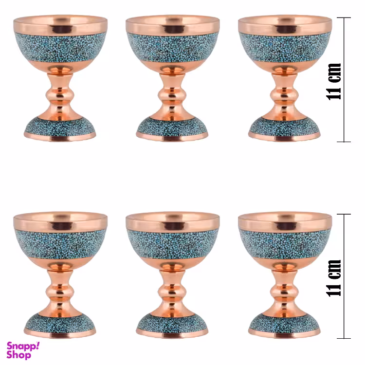 ست هفت سین سنگاب فیروزه کوبی آقاجانی کد 7 مجموعه 6 عددی