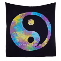 بکدراپ تپستری هندی طرح یین و یانگ تمام نخ کد 127