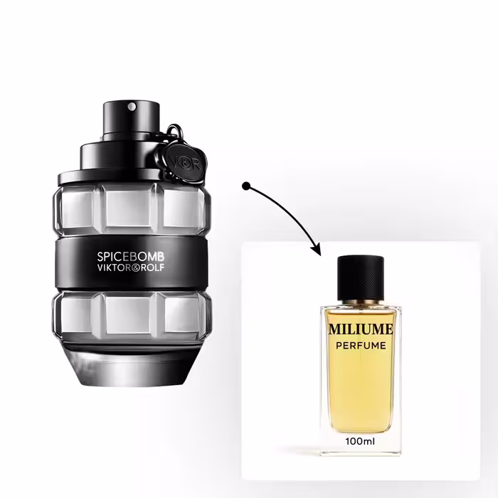 اسانس عطر Viktor Rolf Spice Bomb برند Argeville - کد 1096 - ویکتور اند رولف اسپایس بمب 100ML - میلیوم پرفیوم
