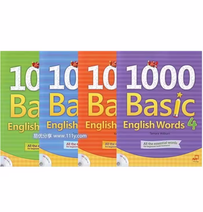 مجموعه 4 جلدی کتاب 1000 Basic English Words