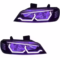 چراغ جلو اسپرت پژو پارس مدل BMW بنفش بدون موتور دو عددی