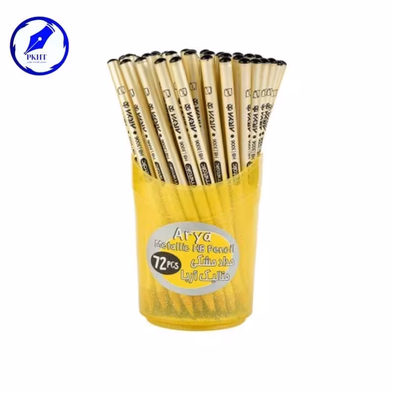مداد مشکی متالیک آریا 144 عددی