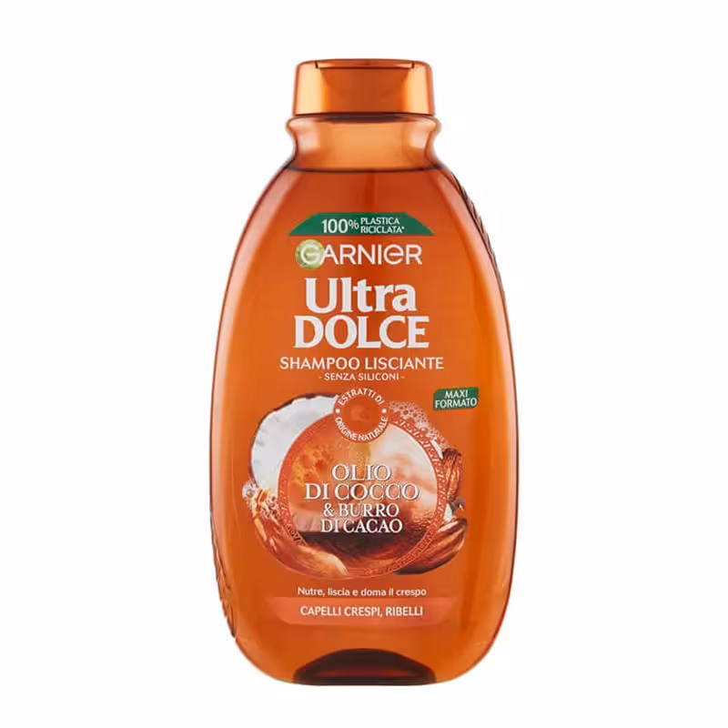شامپو مو روغن نارگیل و کره کاکائو گارنیر Garnier مدل Ultra Dolce حجم 300ml