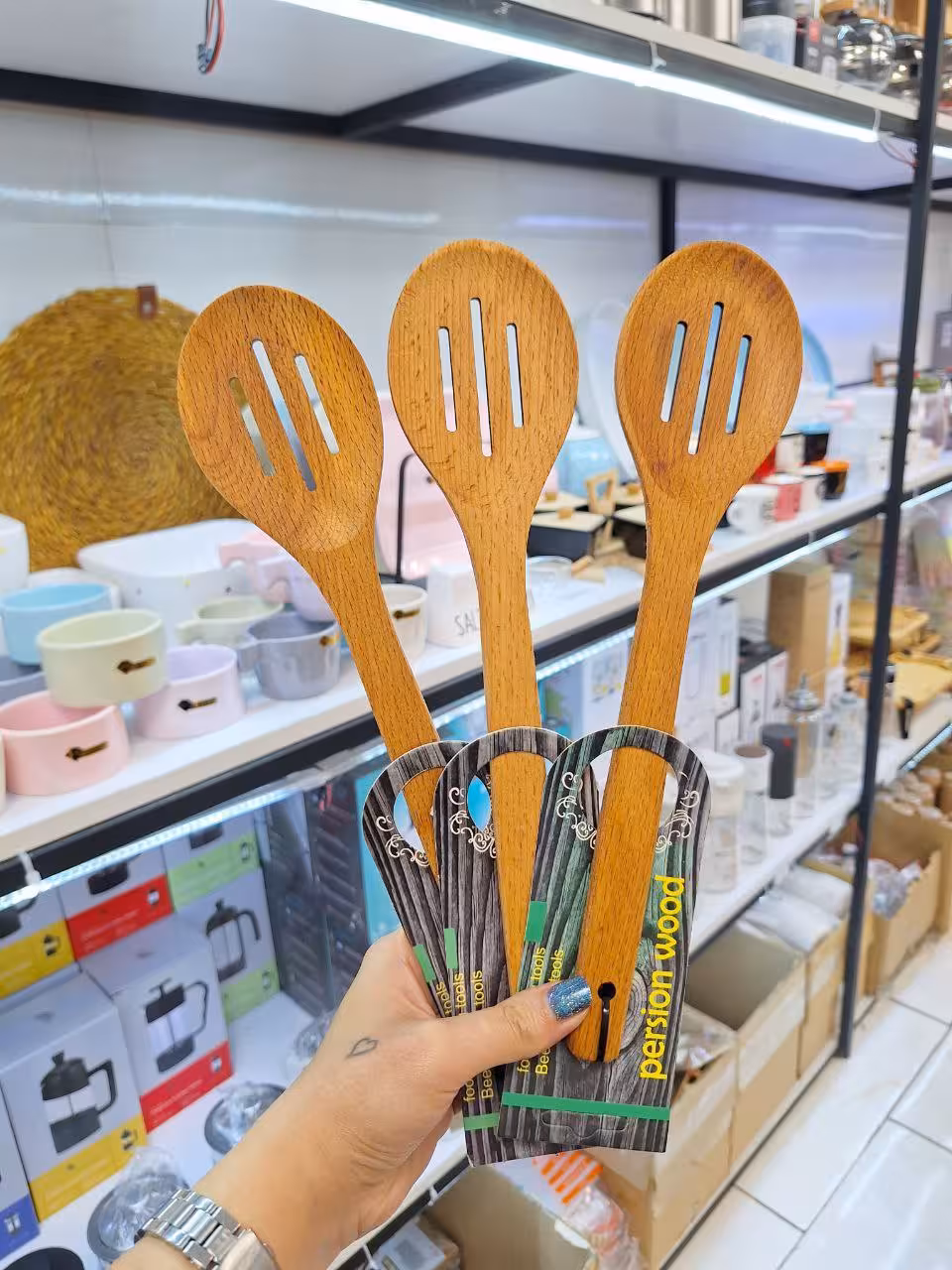 قاشق خورشت شیاردار  کدP27