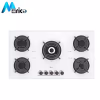 گاز رومیزی بیمکث کد 0011 پنج شعله شیشه سفید