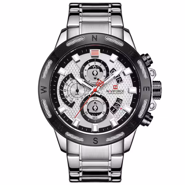 ساعت مچی عقربه ای مردانه کوارتز نیوی فورس مدل NF9165M- NO-ME