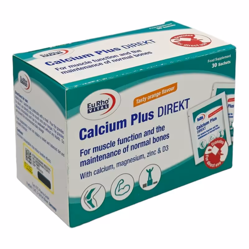 ساشه کلسیم پلاس دایرکت یوروویتال 30 عدد