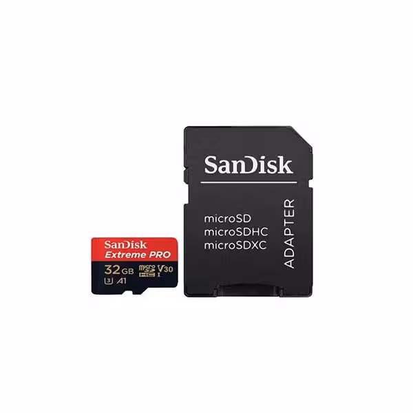 کارت حافظه microSDHC سندیسک مدل Extreme Pro V30 با ظرفیت 32گیگابایت استاندارد UHS-I U3