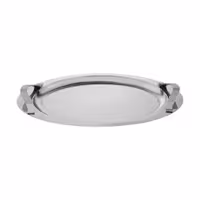 سینی بیضی دسته نقره ای Wave ساده ریور کد 1537