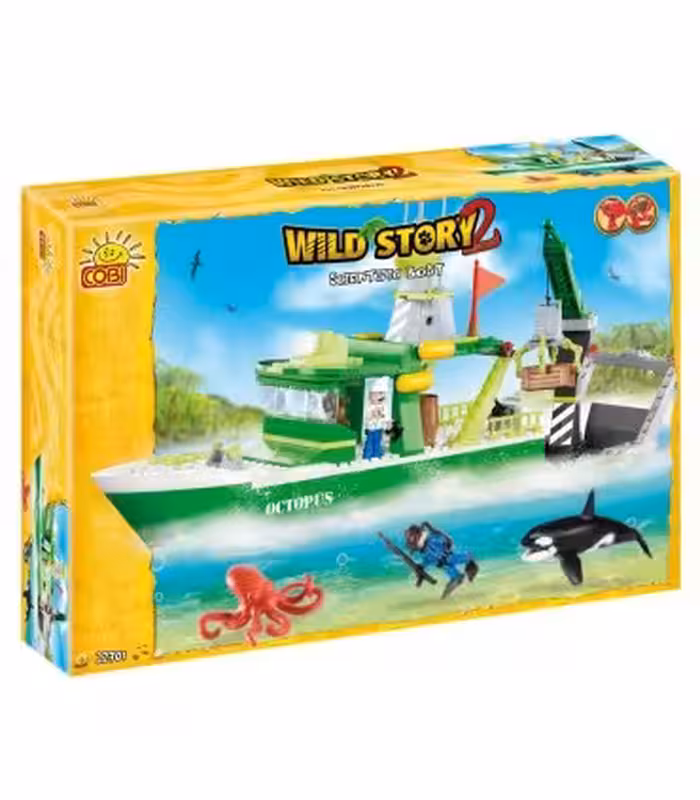 اسباب بازی ساختنی مدل وایلد استوری- قایق علمی Cobi WildStory Scientific Boat