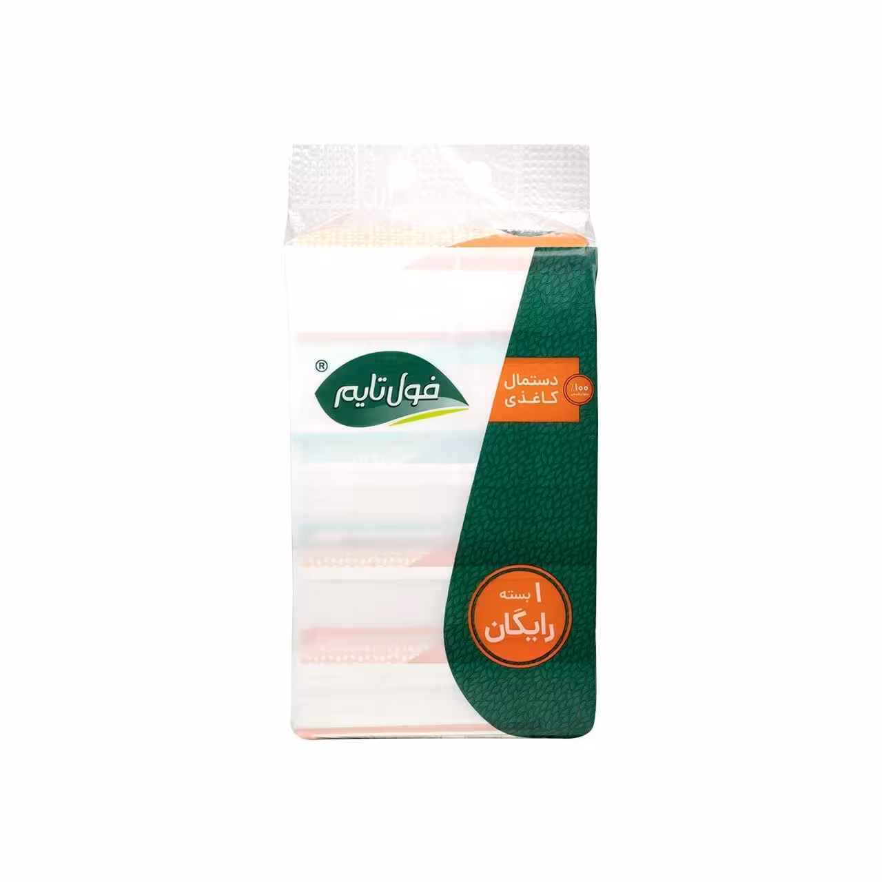 دستمال کاغذی فول تایم 200 برگی بسته 5 عددی