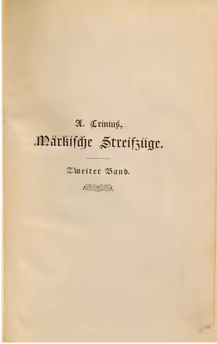 خرید و دانلود نسخه کامل کتاب Märkische Streifzüge