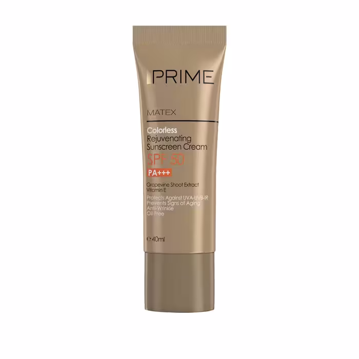 کرم ضد آفتاب جوان کننده بی رنگ پریم spf50