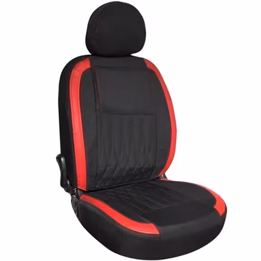 خرید روکش صندلی ساینا سوشیانت جودون مدل نیل مشکی نوار قرمز | اتوموبی