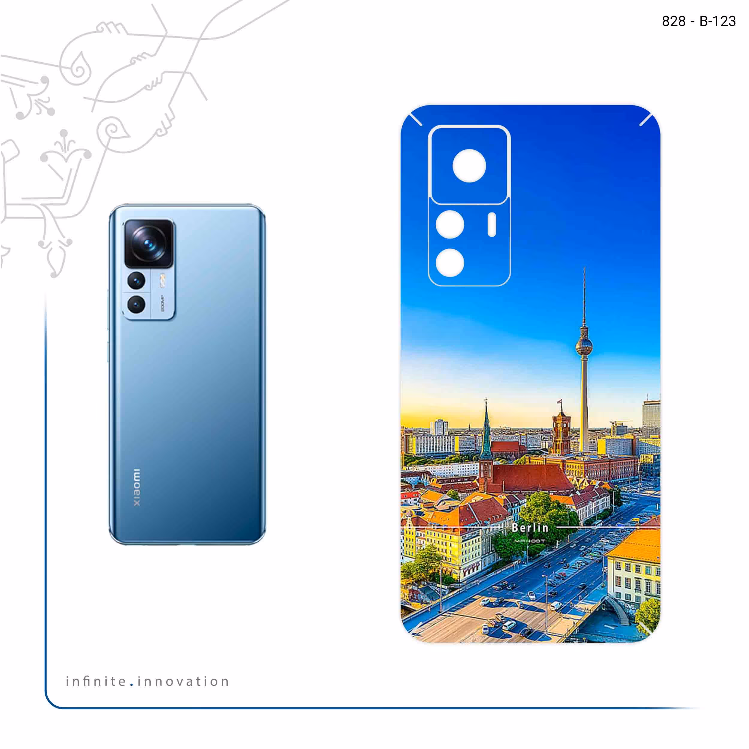 برچسب پوششی ماهوت مدل City of Berlin مناسب برای گوشی موبایل شیائومی 12T