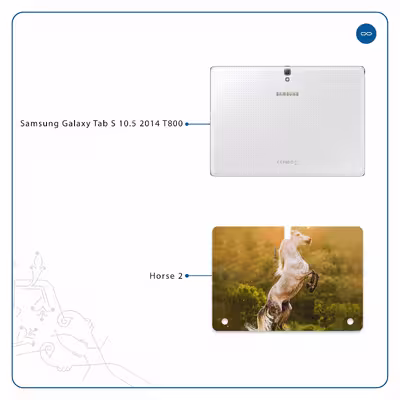 برچسب پوششی ماهوت مدل Horse-2 مناسب برای تبلت سامسونگ Galaxy Tab S 10.5 2014 T800