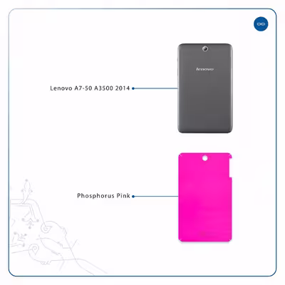 برچسب پوششی ماهوت مدل Phosphorus-Pink مناسب برای تبلت لنوو A7-50 A3500 2014
