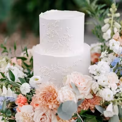 زیره کیک مدل استند طرح حاشیه گل