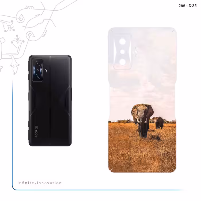 برچسب پوششی ماهوت مدل Elephant مناسب برای گوشی موبایل شیائومی Redmi K50 Gaming