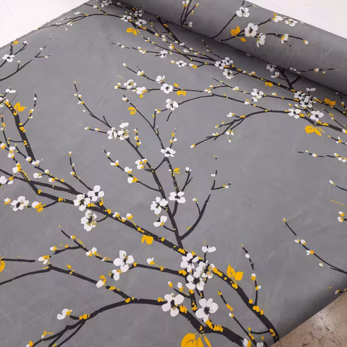 سرویس ملحفه مدل زیپدار شکوفه niki07 کد 195×90 یک نفره دو تکه