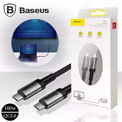 کابل USB-C باسئوس مدل PD3.1 100w طول 1 متر