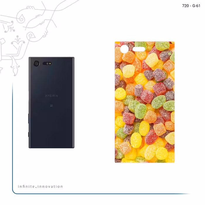 برچسب پوششی ماهوت مدل Gummi candy 2 مناسب برای گوشی موبایل سونی Xperia X Compact