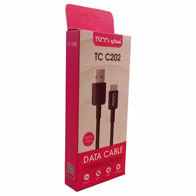 کابل تبدیل USB به USB C تسکو مدل TCC 202 طول 1 متر