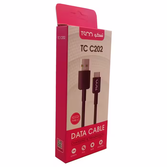 کابل تبدیل USB به USB C تسکو مدل TCC 202 طول 1 متر