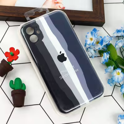 کاور مدل سیلیکونی طرح آبرنگی مناسب برای گوشی موبایل اپل Iphone 11 