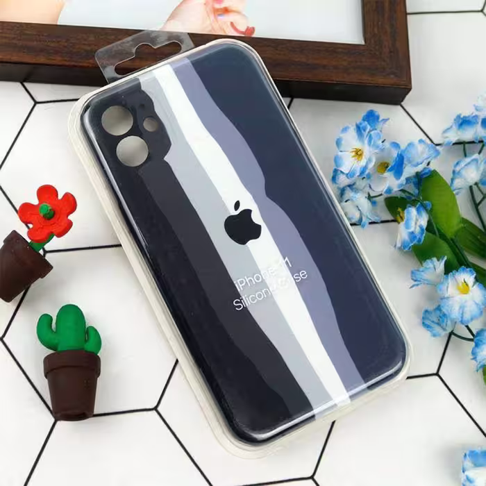 کاور مدل سیلیکونی طرح آبرنگی مناسب برای گوشی موبایل اپل Iphone 11 