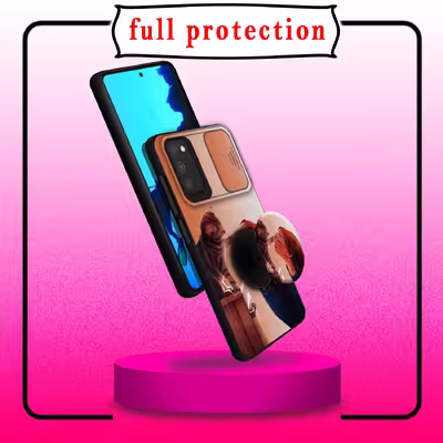 کاور لاین کینگ مدل GORBEHNAZ J2 مناسب برای گوشی موبایل سامسونگ Galaxy A03s به همراه پایه نگهدارنده