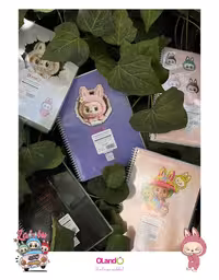 دفتر50برگ وزیری سیمی مجلد طرح لبوبو الند کدIBB-VZ-50