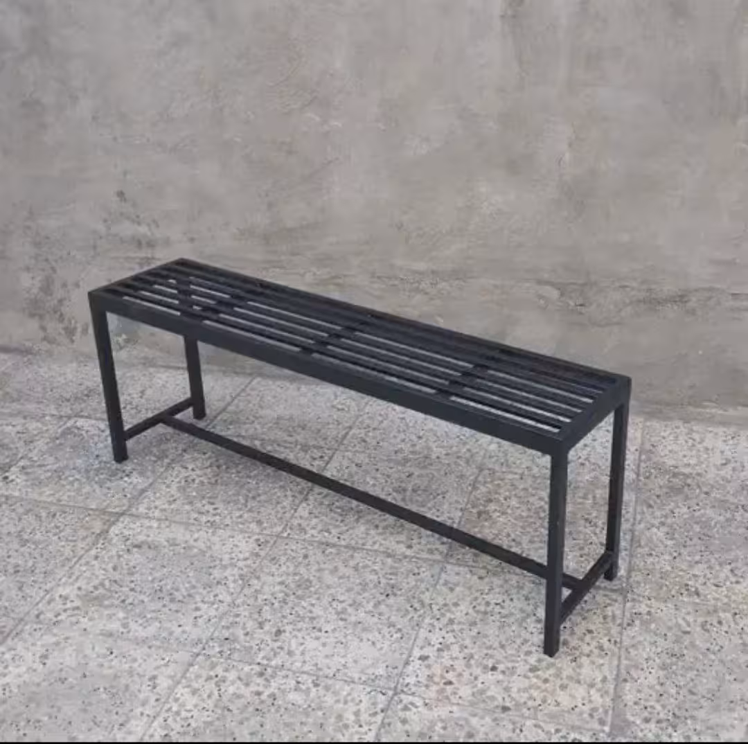 نیمکت فلزی سه نفره طول130