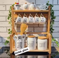استند چوبی آویزدار آشپزخانه