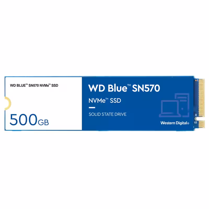 حافظه SSD وسترن دیجیتال سری Blue مدل SN750 با ظرفیت 500 گیگابایت
